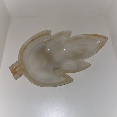 onyx stone leaf dish  