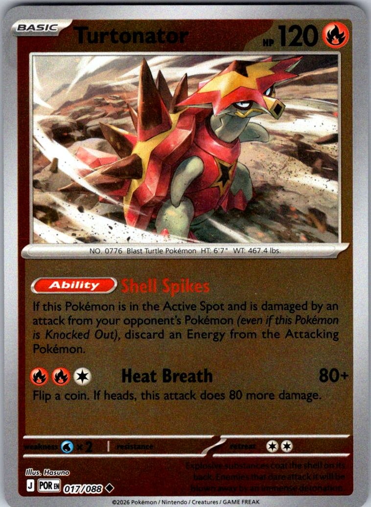 ME03: Perfect Order #017/088 Turtonator Reverse Holo