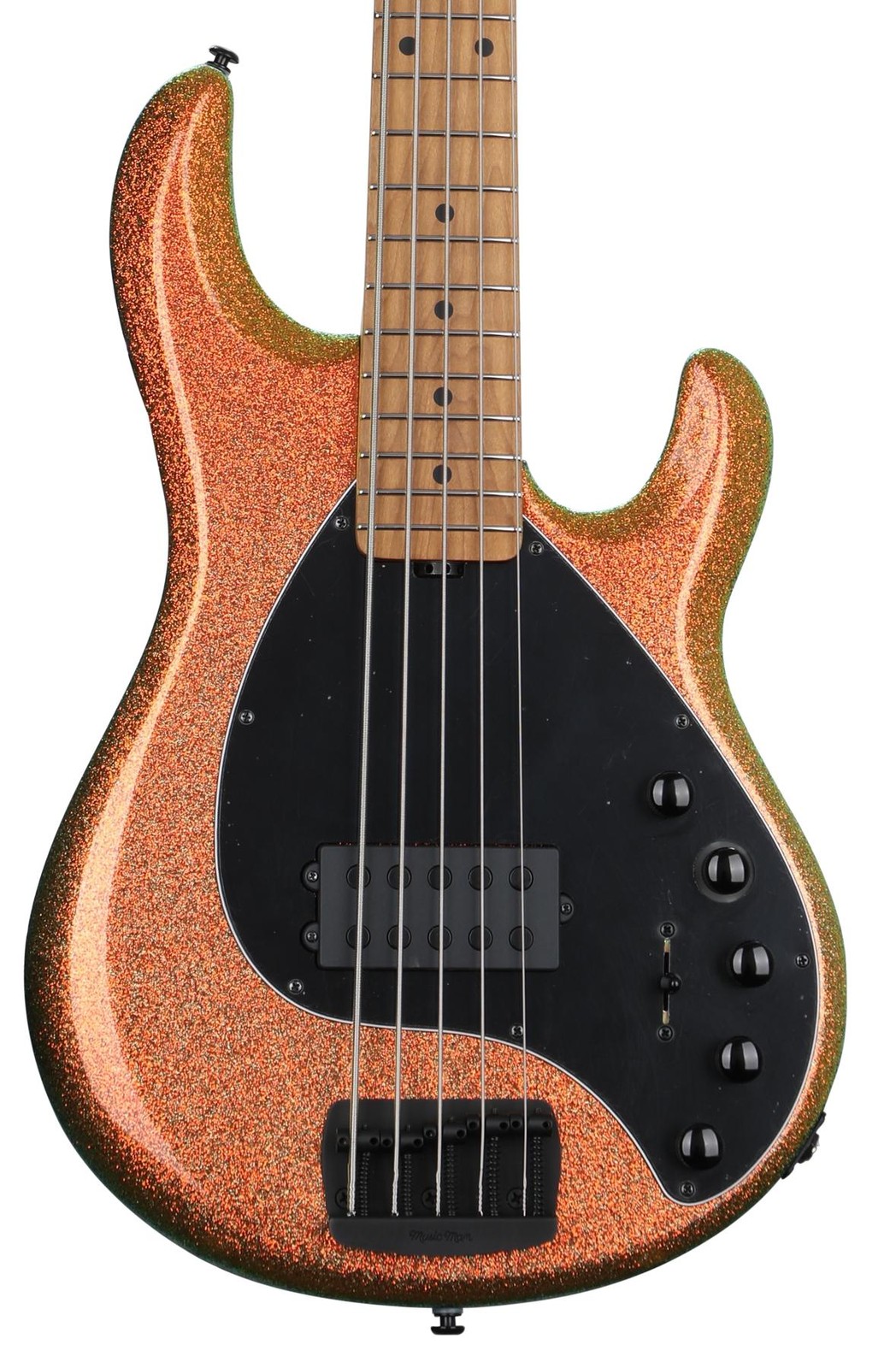 Ernie Ball Music Man DarkRay - 5-струнная бас-гитара - Золотой брусок из клена 502090₽
