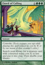 MTG Chord of Calling, Light Play, English Ravnica: City of Guilds