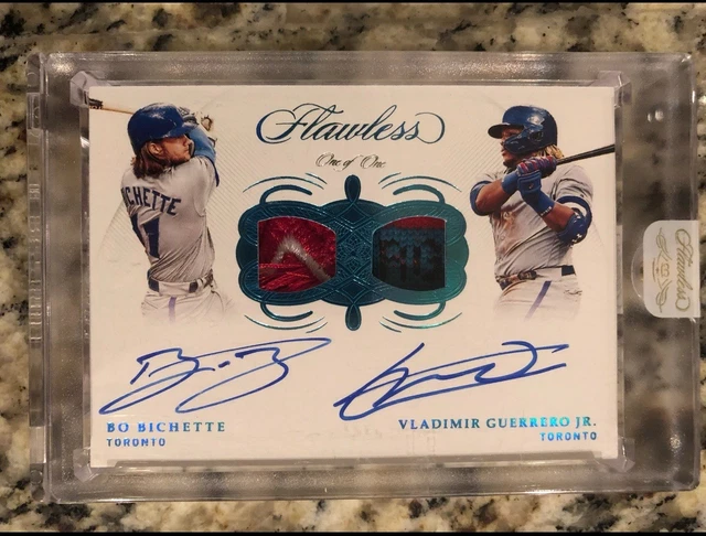 2020 Panini Flawless Dual Signature Patches Vladimir Guerrero / Bo Bichette 1/1