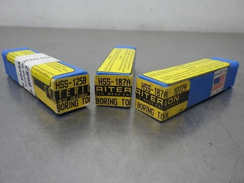 Lot of 3 Assorted CRITERION Indexable Boring Bars-Various Styles (As Shown)