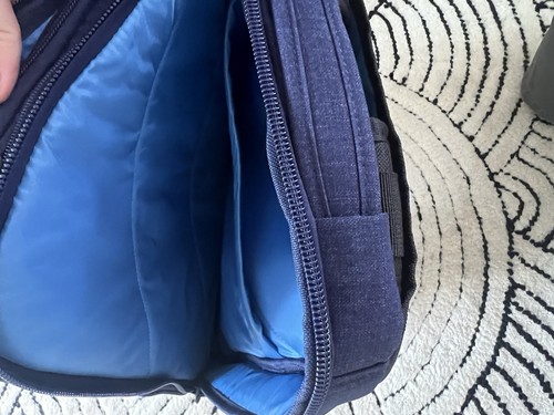 EBags Professional Slim Laptop Backpack Weekender Blue With Lining Bag. - Picture 7 of 8