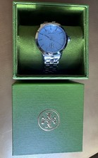 The Tory Burch Watch new has Plastic on Dial Silver 34mm case TBW1057 save $50