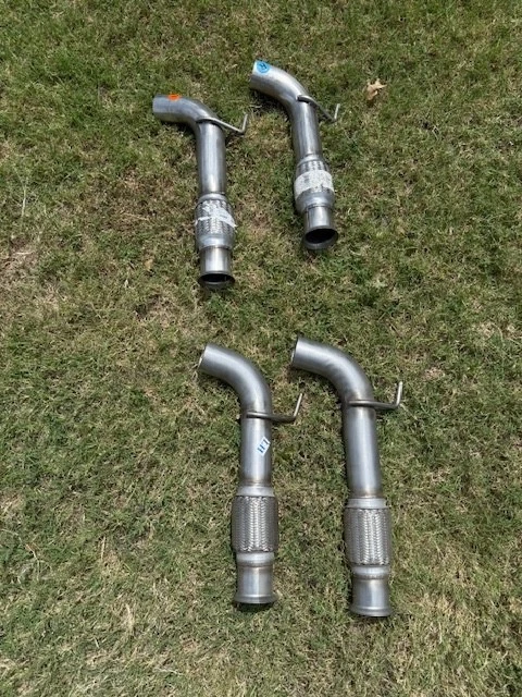 Dodge Viper SRT 2003-2010 3" tubo medio flexible de escape sin gatos (1 juego de L&R) Foto 3 de 4