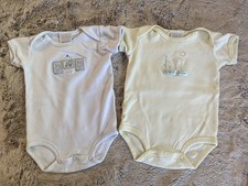 Carter's Classics- 2 one piece bodysuit size 3 months blue, yellow