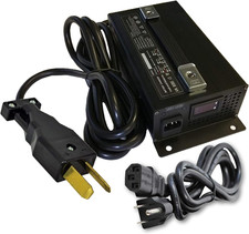 36V 18A Golf Cart Battery Charger for Club Car, Yamaha, EZGO - Fast Charge LED