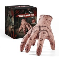 Halloween Animatronic Crawling Zombie Hand - Sound-Activated Creepy Motion Eff