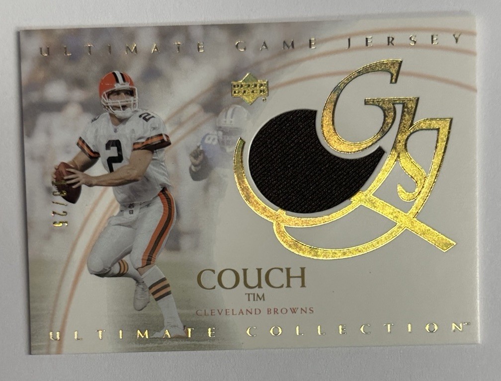 2003 Upper Deck Ultimate Collection Gold Tim Couch Relic 13/25
