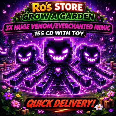  3x 60KG+ VEMON/EVERCHANTED  MIMIC OCTOPUS (15s-cd with toy) GROW A GARDEN CHEAP