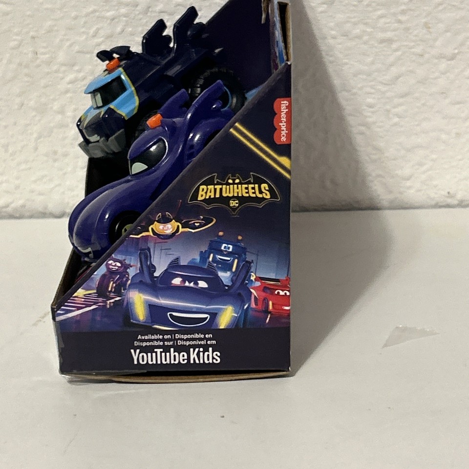 New 2024 DC Batwheels Light-Up Racers - Two-pack: Bam The Batmobile and ...