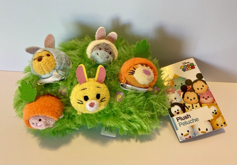 NWT Disney Store Easter Winnie The Pooh & Pals Micro Tsum Tsum Plush Set