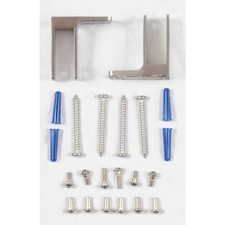 ASI GLOBAL PARTITIONS 40-8275210 Wall Pilaster Bracket,SS,Brushed 12V402