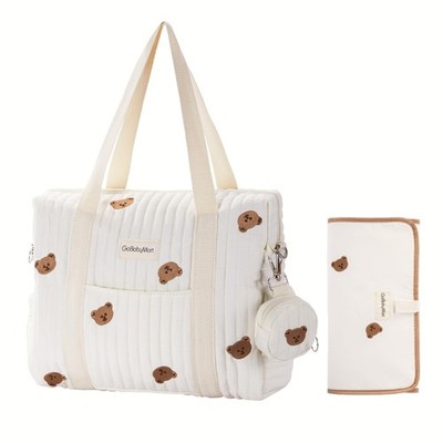 3pc Diaper Bag Tote Set, Hospital Bag for Labor & Delivery, Maternity Travel ...