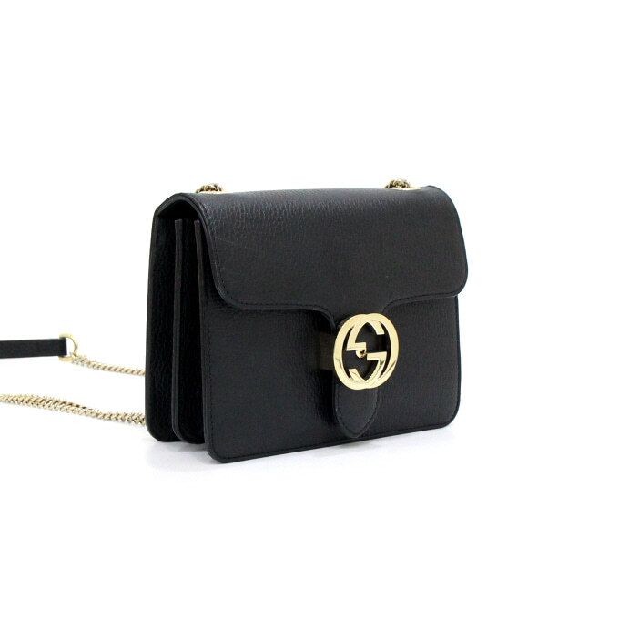Gucci Interlocking Small Gold Chain Shoulder Bag … - image 3