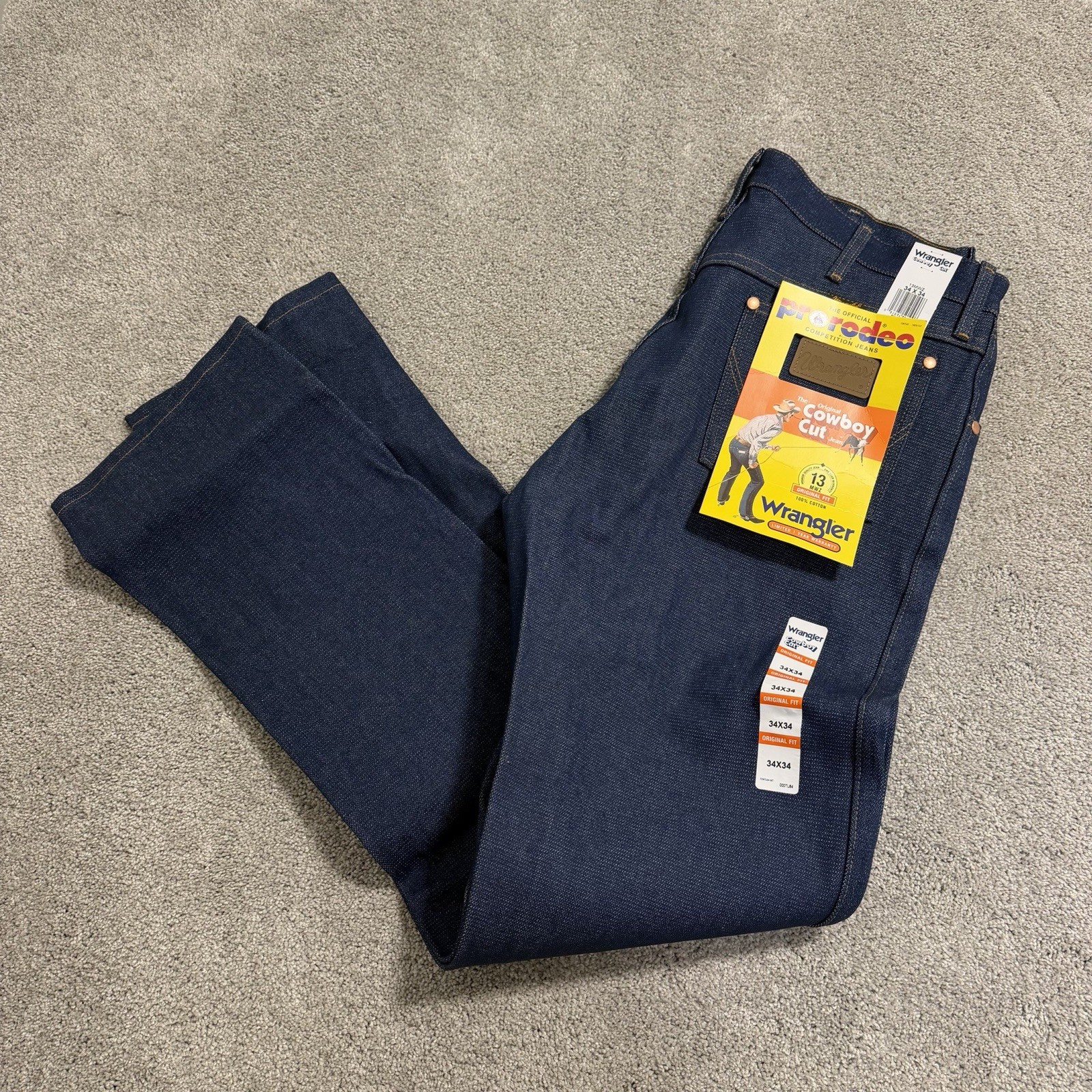 Mens Sz 34x34 Original Fit Pro Rodeo Competition 13mwz