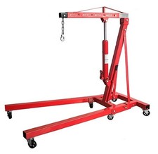 Folding Hydraulic Engine Crane Hoist 1T (Portable Lifting Garage Workshop Stand)