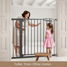 Heavy-Duty 36" Tall Baby Gate  Pet door - Adjustable width 29.6-40.5" ,