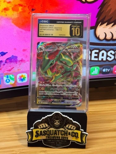Pokémon TCG CGC Pristine 10 Rayquaza VMAX 108/172 Holo