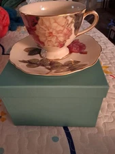 Burton And Burton Romantic Rose Teacup And Saucer