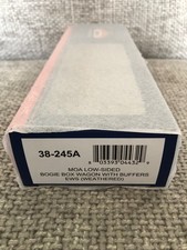 Bachmann 38-245A MOA Low-Sided Bogie Box Wagon with Buffers EWS Weathered