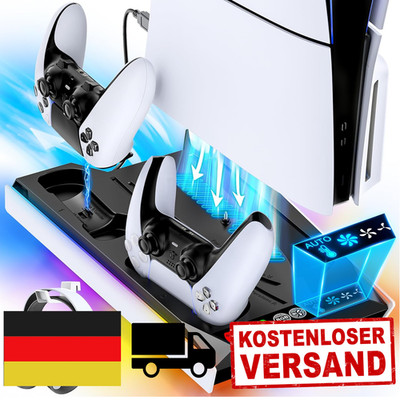Tokluck PS-5 PRO Slim Ständer mit 3-Stufen-Lüfter und 3 USB-L