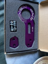 JDM Benen Ind Style Racing Tow Hook Towing Eye Neo Chrome Oil Slick