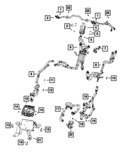 Genuine Mopar Auxiliary Pump Hose And Tube 68402076AB