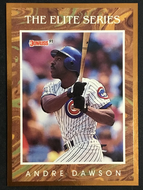1991 Donruss #4 Andre Dawson Chicago Cubs The Elite Series /10000 HOF MINT