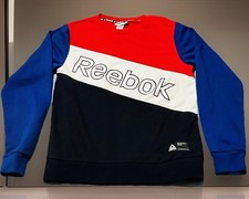 Reebok Sweatshirt Youth XXL 18 Colorblock Logo Long Sleeve