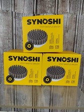 Lot Of 3 Synoshi Stiff Bristle Brush Head for Spin Scrubber Heavy Duty Cleaning