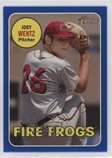 2018 Topps Heritage Minor League Edition Blue 19/99 Joey Wentz #163 jg5