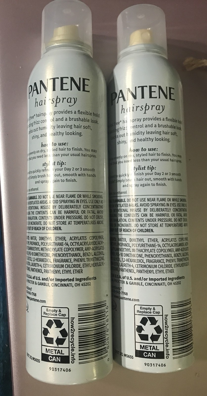 Pantene Pro V Flexible Hold Level 3 Hairspray Alcohol Free  7 Oz Lot Of 2
