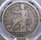 1878 "S" U.S. Silver *TRADE* One Dollar $1 PCGS VG8 #553 Very Good ECC&C, Inc.