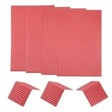 Miniature Roof Tiles PVC for Model Building Dolls Houses Red Pack of 4,1:100