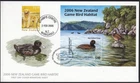 NEW ZEALAND 2006 Game Bird Habitat $10 Scaup M/S on FDC
