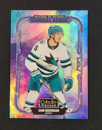 2025-26 O-Pee-Chee Marquee Rookie Platinum Preview Cosmic /65 Sam Dickinson #P-6