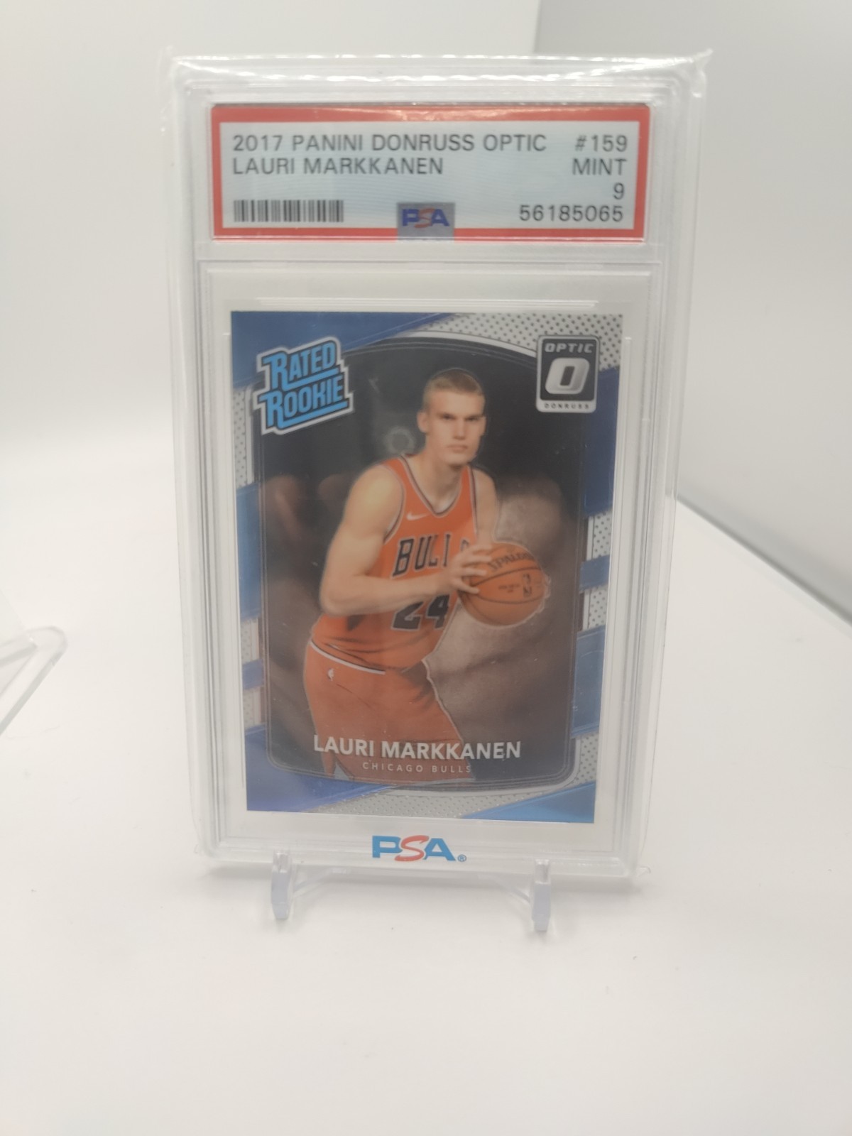2017-18 Panini Donruss Optic - Rated Rookie Lauri Markkanen #159 PSA 9