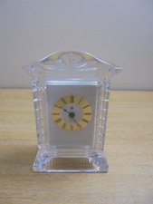 Royal Albert Heavy Cut Crystal Mantle Clock