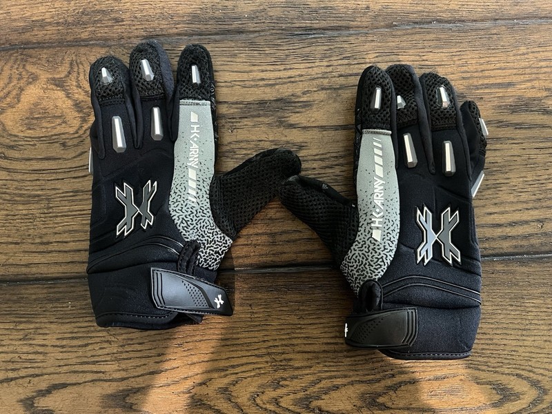 HK Army Pro Gloves Stealth Grey Black paintball glove Large L Lg
