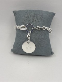 Sterling Silber 925 Gucci Kette Gliederarmband (24 7 g 10 Zoll)