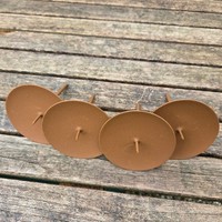 4 X Metall 6Cm Adventskranzstecker Schwer Rost Kerzenhalter Adventskranz
