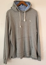 Abercrombie Fitch Gray Pullover Hoodie XL Men s Moose Logo Casual