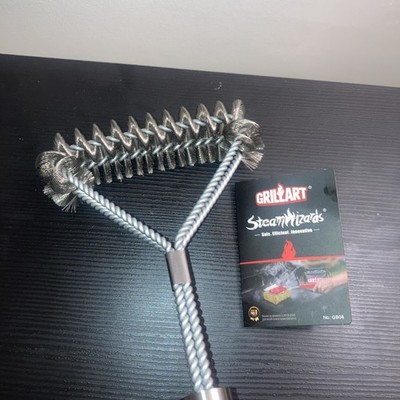 GRILLART Grill Brush Two Rows  Bristle Free - Safe BBQ Brush for Grill New #2