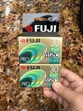 LOT OF 2 NEW SEALED FUJIFILM VHS-C VIDEO CASSETTE TAPES FOR CAMCORDER TC-30 NEW