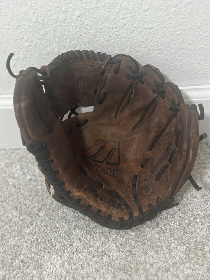 "Guante de béisbol profesional vintage para diestros Mizuno 11,75"" MVT 1175" Foto 3 de 4