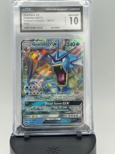2017 Gyarados GX  #18 Pokemon Crimson Invasion Sun & Moon CGC 10 Ultra Rare