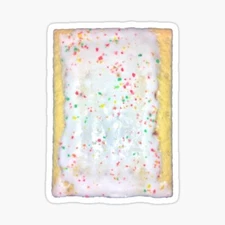 Kids Snack 90s Tart Toaster Pastries Vinyl Decal Sticker for Phone Laptop Bumper