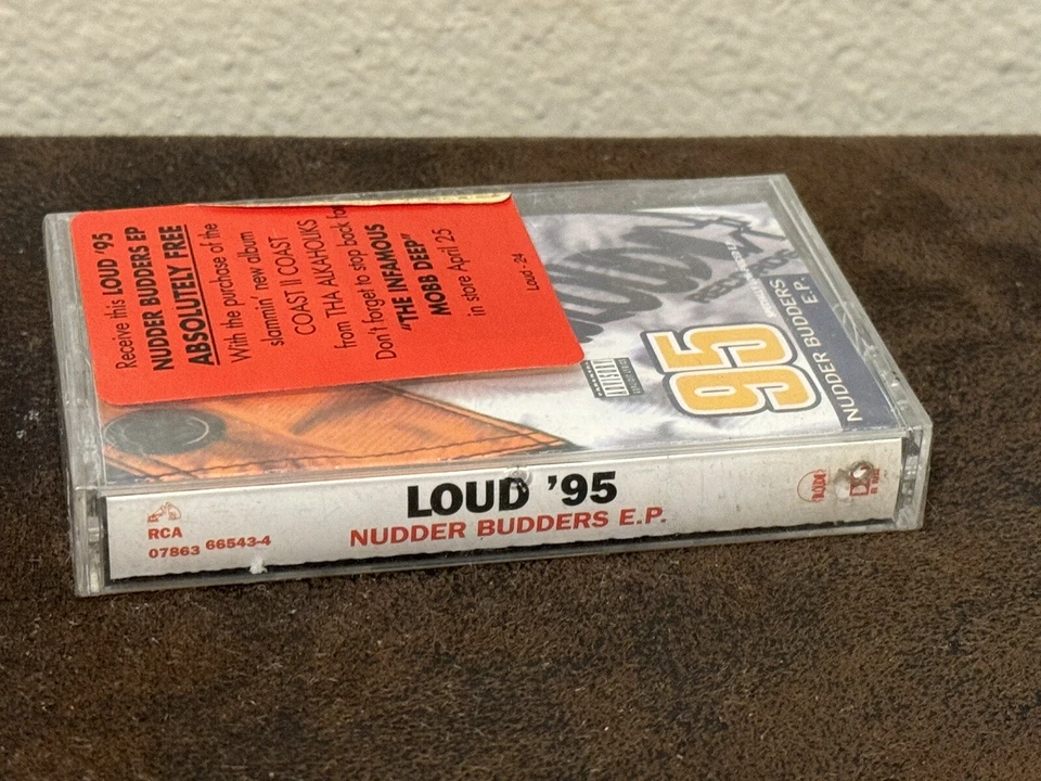 LOUD 95 NUDDER BUDDERS CASSETTE SEALED THA ALKAHOLIKS Hype Sticker MOBB DEEP - Image 2 of 4