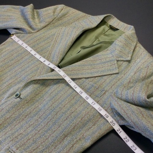 Vintage Herren Blazer Markenlos Gr. M Grün Braun - Bild 5 von 11